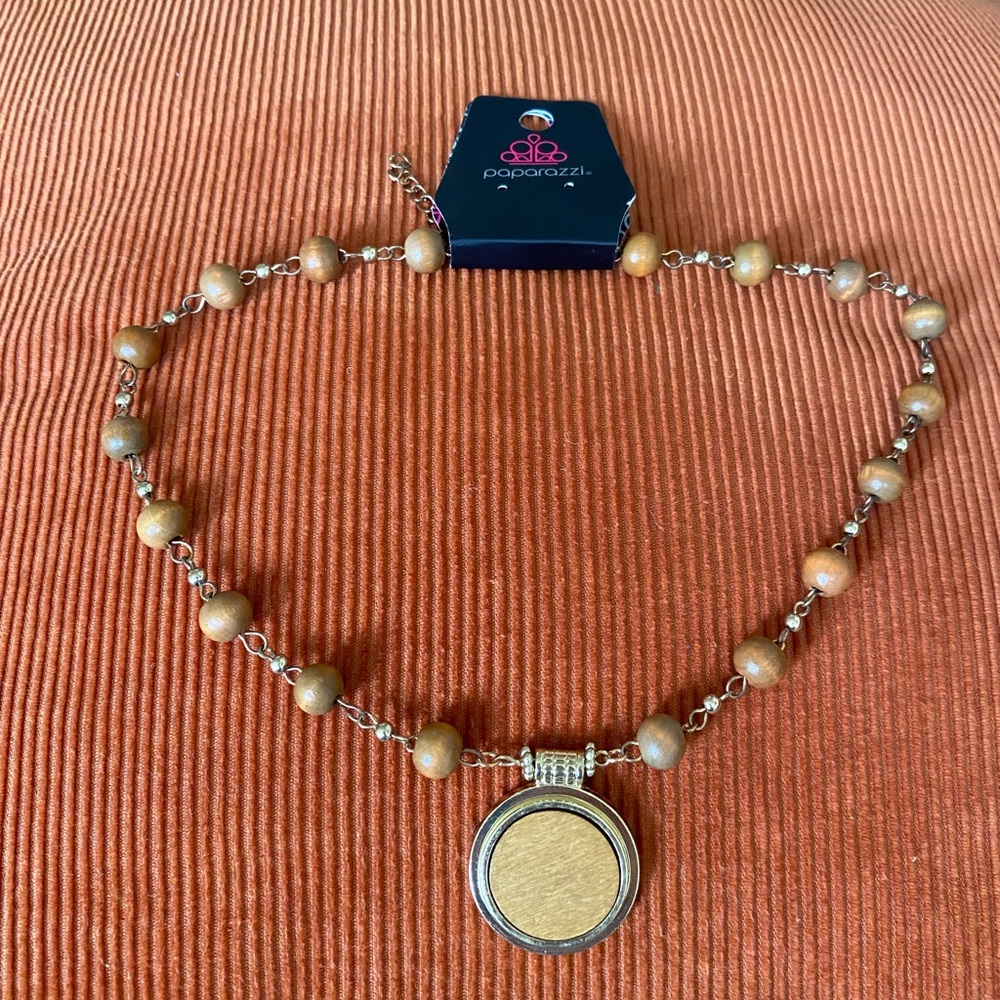 Paparazzi Wood Beaded Necklace